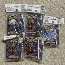 5x Pokemon Lost Origin Mini Portfolio and Booster Packs New/Sealed - Image 1