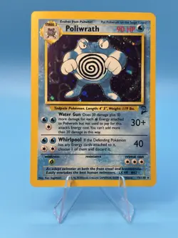 Pokemon TCG Poliwrath Base Set 2 15/130 Unlimited Holo LP+ - Image 1