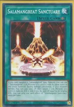 3x YUGIOH 1ST ED LD10-EN013 SALAMANGREAT SANCTUARY COMMON NEAR MINT (NM) - Image 1