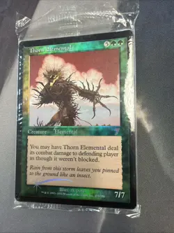 MTG Sealed THORN ELEMENTAL FOIL 7th Edition MINT RARE Creature 2001 - Image 1
