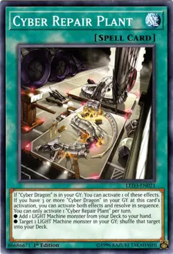 3x Yugioh LED3-EN021 Cyber Repair Plant Common 1st Edition NM - Image 1
