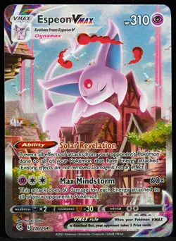 Espeon VMAX #270/264 Fusion Strike NM/M Pokemon Card - Image 1