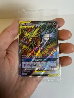 Moltres Zapdos Articuno GX Hidden Fates Pokemon Black Star Promo SM210 - SEALED - Image 3