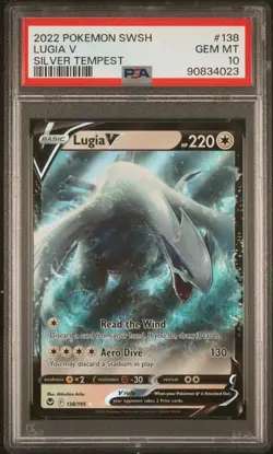 Pokemon Silver Tempest Lugia V #138 PSA 10 Gem Mint - Image 1