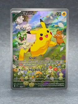 Pokemon - 088 Pikachu SV Scarlet & Violet Black Star Promo Full Art NM TCG - Image 1