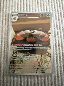 Crustle Pokemon TCG Destined Rivals 186/182 Illustration Rare Pack Fresh - Image 1