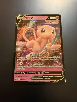 Pokemon TCG Mew V Fusion Strike 060/159 Ultra Rare Regular Single Card - Image 1