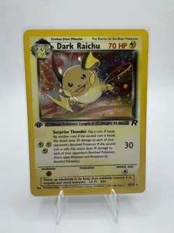Pokemon Dark Raichu 83/82 Team Rocket Secret Rare 1st Edition Holo - Image 1