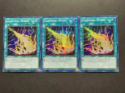 3x Lightning Storm | MP22-EN253 | Prismatic Secret Rares | NM | 1st Ed | YuGiOh! - Image 1