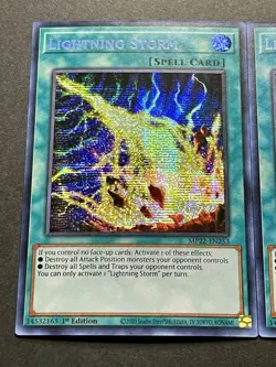 3x Lightning Storm | MP22-EN253 | Prismatic Secret Rares | NM | 1st Ed | YuGiOh! - Image 3