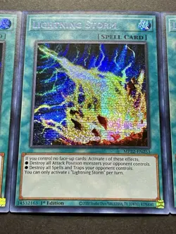 3x Lightning Storm | MP22-EN253 | Prismatic Secret Rares | NM | 1st Ed | YuGiOh! - Image 5