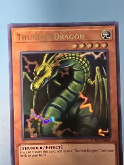 Yugioh - Thunder Dragon LCKC-EN067 1st Edition Ultra Rare NM - Image 5