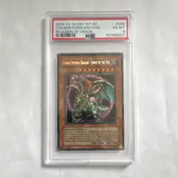 YU-GI-OH! Chaos Emperor Dragon Envoy of the End IOC-000 1st Ed PSA 6 2004 EN - Image 1