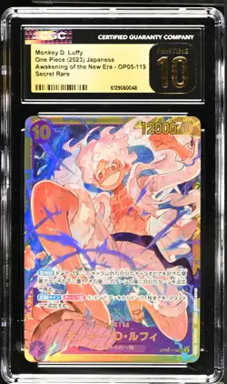 Monkey D Luffy #OP05-119 Japanese One Piece Awakening Of New Era CGC 10 PRISTINE - Image 1