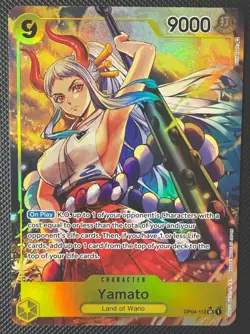 Yamato OP04-112 SR Alt Art Kingdoms of Intrigue ONE PIECE Card English Parallel - Image 1