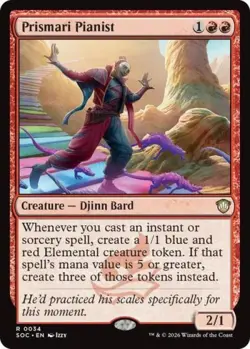 ~ Prismari Pianist ~ NM ~ Commander: Secrets of Strixhaven ~ MTG ~ - Image 1