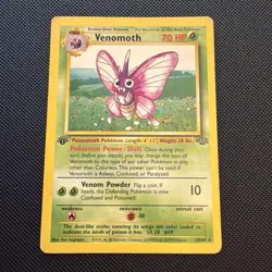 Pokemon 1st Edition Venomoth 29/64 Jungle TCG Vintage 1999 WOTC_ - Image 1