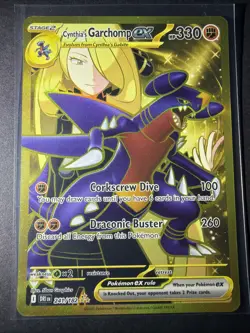 Pokemon Destined Rivals - Cynthia’s Garchomp EX 241/182 SV10 Gold Hyper Rare - Image 1