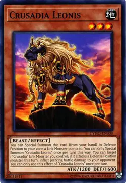 3x Yugioh CYHO-EN008 Crusadia Leonis Common NM - Image 1