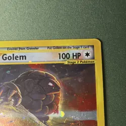 Pokemon Skyridge Golem Crystal Type Holo Rare 148/144 English 2003 Card SWIRL - Image 4