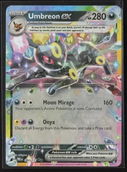 Umbreon ex Double Rare SV: Prismatic Evolutions 060/131 NM Pokemon Card - Image 1