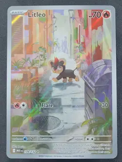 Litleo 139/132 Illustration Rare Mega Evolution Pokemon TCG - Image 1