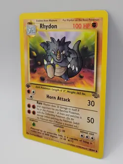 Rhydon 45/64 1st Edition Jungle WOTC 1999 Pokemon LP - Image 4