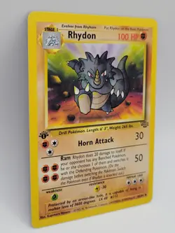Rhydon 45/64 1st Edition Jungle WOTC 1999 Pokemon LP - Image 5