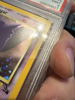 Pokemon Gengar Fossil Holo Rare PSA 9 5 1999 English Unlimited - Slab Scratches - Image 5