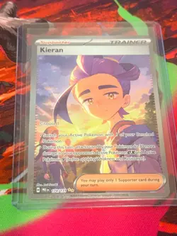 Pokemon Kieran 174/131 Sv: Prismatic Evolutions Special Illustration Rare (SIR) - Image 1
