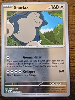SNORLAX 063/088 COMMON PERFECT ORDER POKEMON REVERSE HOLO NEAR MINT - Image 1