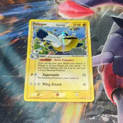 Pelipper ~ 26/100 ~ Stamped Holo ~ EX CRYSTAL GUARDIANS ~ LIGHT PLAY ~ Pokemon - Image 1