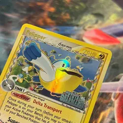 Pelipper ~ 26/100 ~ Stamped Holo ~ EX CRYSTAL GUARDIANS ~ LIGHT PLAY ~ Pokemon - Image 2