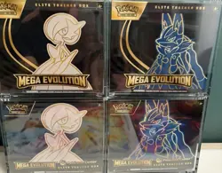 Pokemon Mega Evolution Pokemon Center Etb And Regular Bundle Gardevoir & Lucario - Image 1