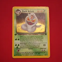 Dark Arbok ⭐ 2/82 1st Edition Holo Rare Team Rocket 2000 Pokemon HP - Image 2