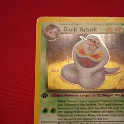 Dark Arbok ⭐ 2/82 1st Edition Holo Rare Team Rocket 2000 Pokemon HP - Image 4