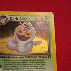 Dark Arbok ⭐ 2/82 1st Edition Holo Rare Team Rocket 2000 Pokemon HP - Image 5