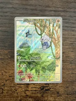 Pokemon TCG Meditite 153/142 Illustration Rare Full Art - Stellar Crown NM/M - Image 2