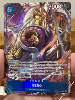 Issho EB04-022 Rare Alternate Art Holo - Azure Sea's Seven, One Piece TCG NM - Image 1
