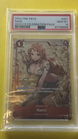 2024 ONE PIECE CHAMPIONSHIP 2023 CELEBRATION PACK #007 NAMI PSA 10 - Image 1