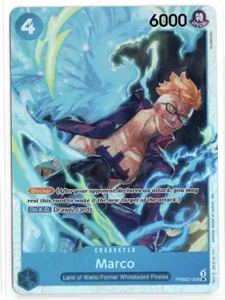 Bandai One Piece Card Game Marco PRB02-006 Special Card Full Art Foil 6000 - Image 1