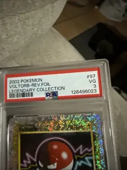 2002 Pokemon Voltorb Rev Foil Card Legendary Collection #97 PSA 3 - Image 3