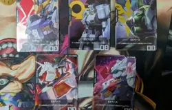 Gundam Card Game EX Base 5 Card Complete Set Unicorn Aerial from JAPAN FS - Image 1