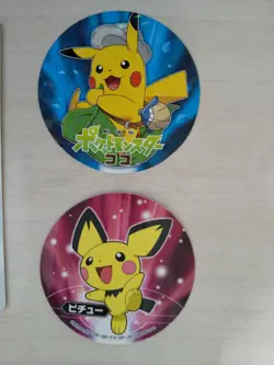 Pokemon Card Pikachu 015/050 014/055 C with 2 stickers Japanese Free shipping - Image 4