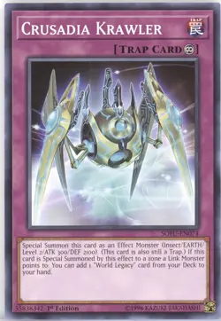 3x Yugioh SOFU-EN074 Crusadia Krawler Common 1ST ED NM - Image 1