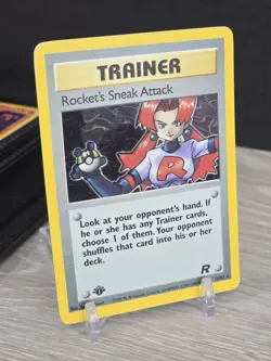 Pokemon Card Rocket's Sneak Attack 16/82 Team Rocket 1999 Holo Rare 1st Edition - Image 1