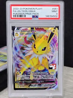 Pokemon Card Jolteon VMAX 051/203 Prize Pack Series Cards Holo PSA 9 LOW POP - Image 1