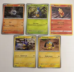 Yuka Morii 5 Card Lot - Non-holo - Clay Art Pokemon NM/M Same Day Ship - Image 1