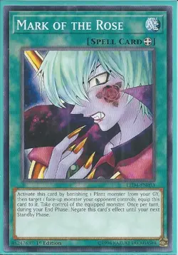 3x Yugioh LED4-EN033 Mark of the Rose 1st Edition Common - Image 1