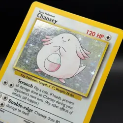 Pokemon Card - Chansey Holo Rare Base Set 3/102 - MP - Image 4
